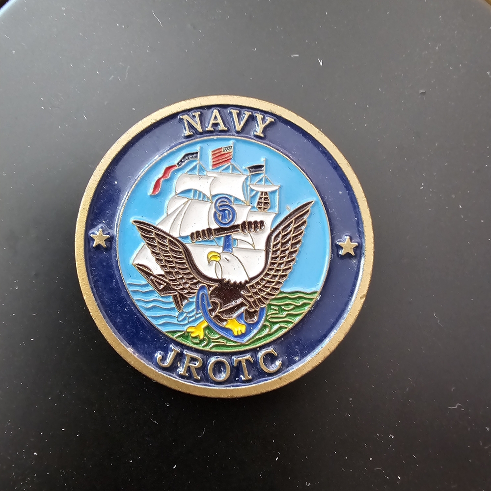 Navy JROTC Blue and Gold Badge